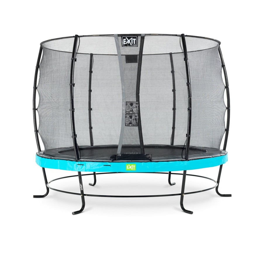 Trampolines EXIT Toys Ronde Trampolines | Exit Elegant Trampoline O305Cm Met Economy Veiligheidsnet - Blauw