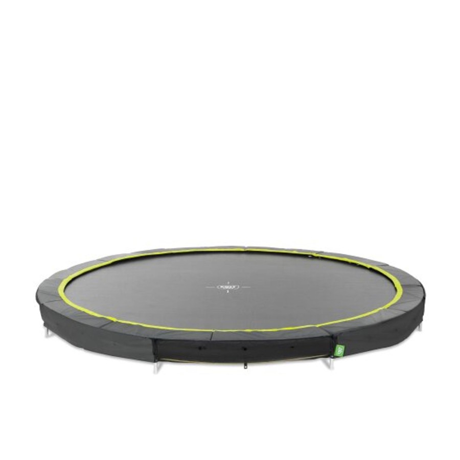 Trampolines EXIT Toys Ronde Trampolines | Exit Silhouette Inground Sports Trampoline O366Cm - Zwart