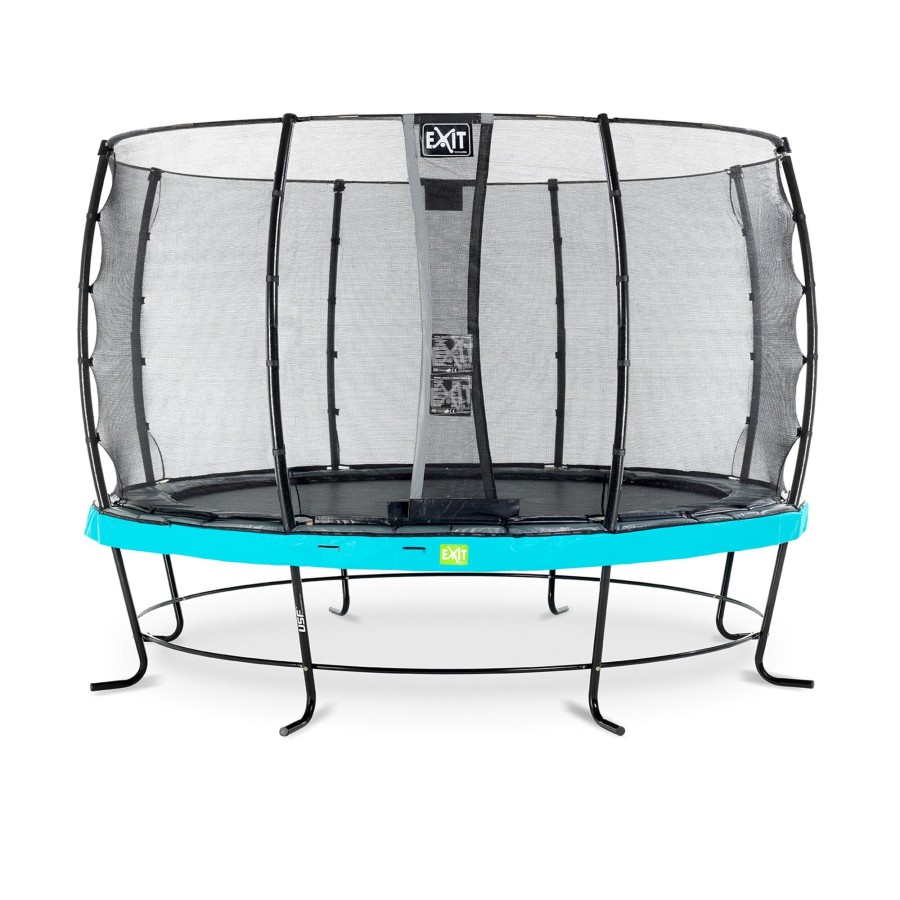 Trampolines EXIT Toys Ronde Trampolines | Exit Elegant Trampoline O366Cm Met Economy Veiligheidsnet - Blauw