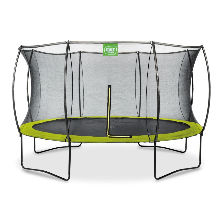 Trampolines EXIT Toys Ronde Trampolines | Exit Silhouette Trampoline O366Cm - Groen