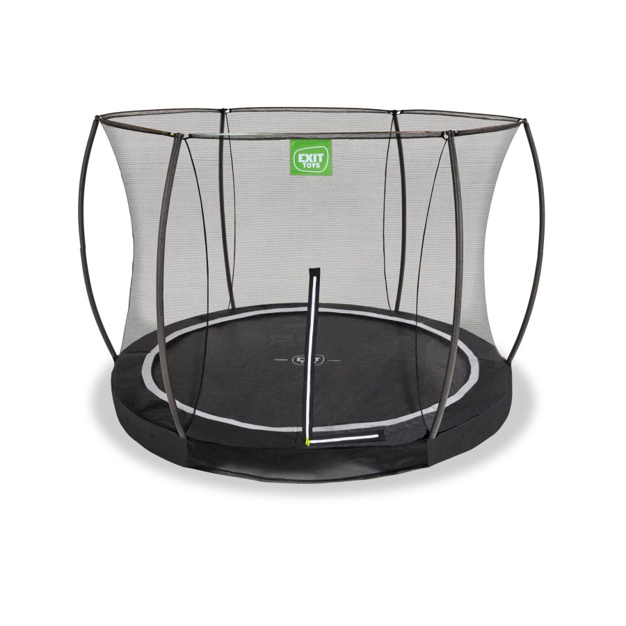 Trampolines EXIT Toys Ronde Trampolines | Exit Black Edition Inground Trampoline O244Cm - Zwart