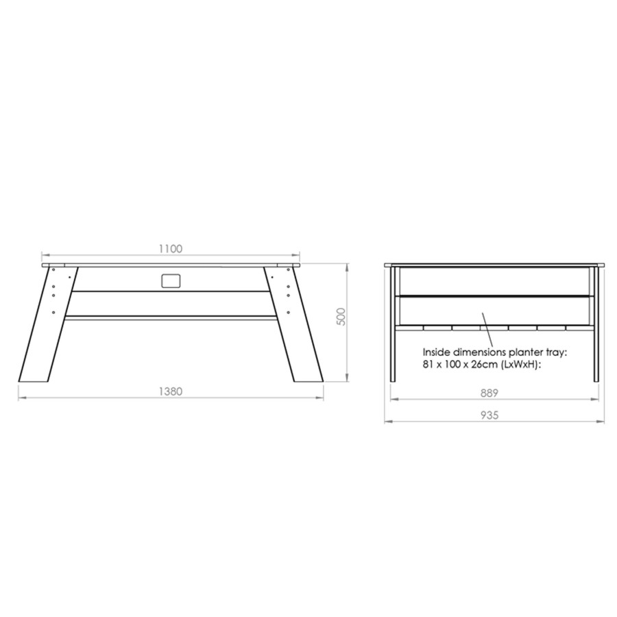 Zand- & Waterspeelgoed EXIT Toys | Exit Aksent Kweektafel Xl