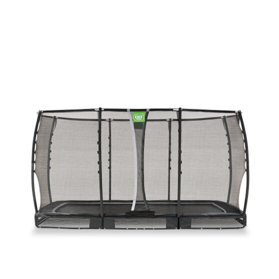 Trampolines EXIT Toys Rechthoekige Trampolines | Exit Allure Premium Inground Trampoline 214X366Cm - Zwart