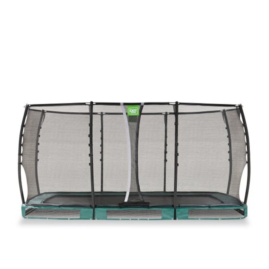 Trampolines EXIT Toys Rechthoekige Trampolines | Exit Allure Premium Inground Trampoline 244X427Cm - Groen