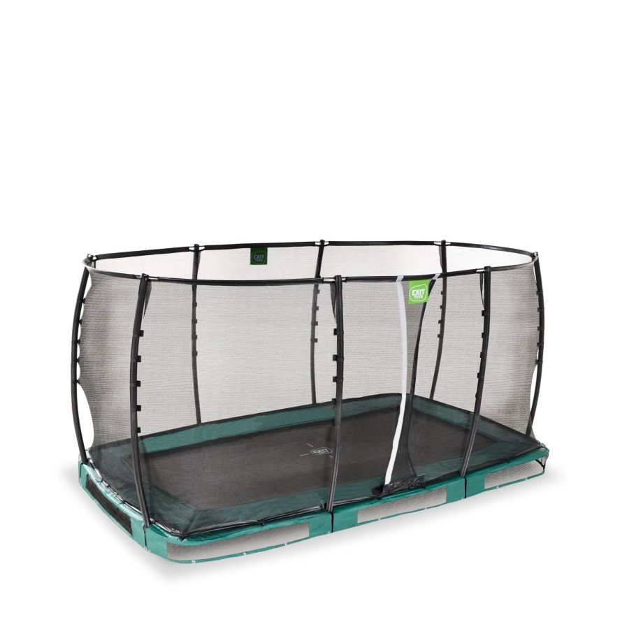 Trampolines EXIT Toys Rechthoekige Trampolines | Exit Allure Premium Inground Trampoline 244X427Cm - Groen