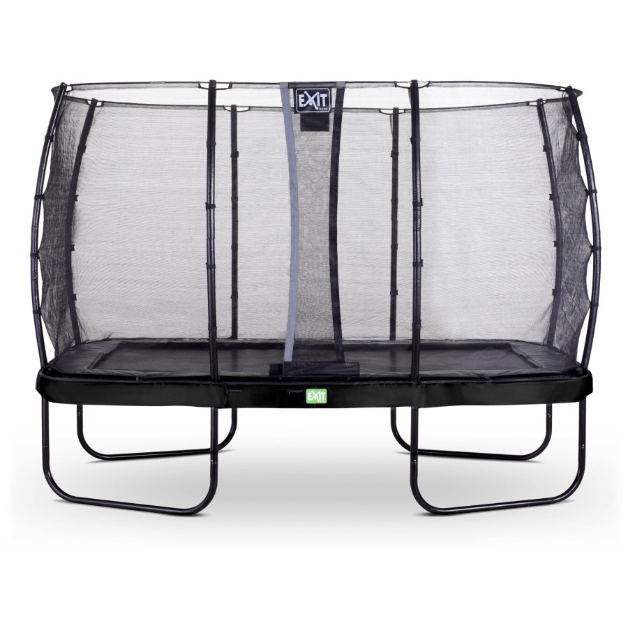 Trampolines EXIT Toys Rechthoekige Trampolines | Exit Elegant Trampoline 244X427Cm Met Economy Veiligheidsnet - Zwart