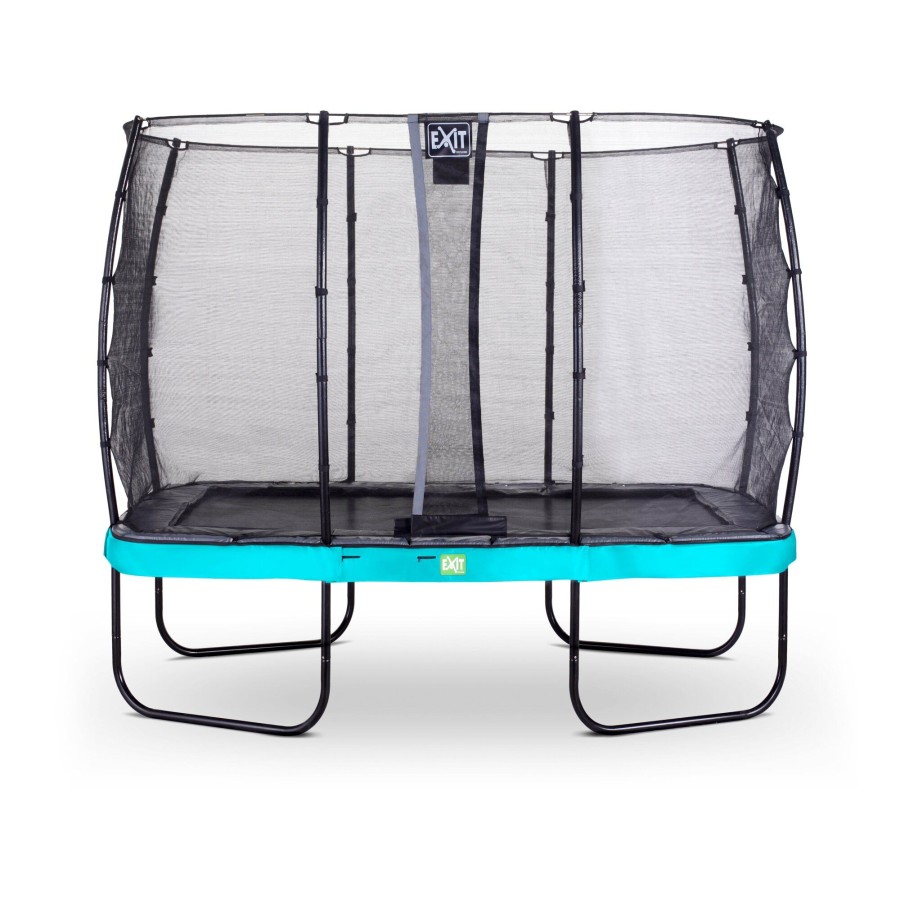 Trampolines EXIT Toys Rechthoekige Trampolines | Exit Elegant Trampoline 214X366Cm Met Economy Veiligheidsnet - Blauw