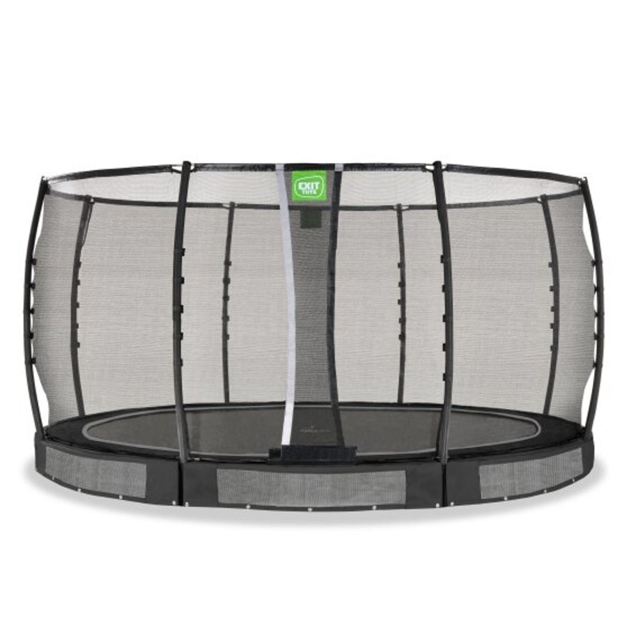 Trampolines EXIT Toys Ronde Trampolines | Exit Allure Premium Inground Trampoline O427Cm - Zwart