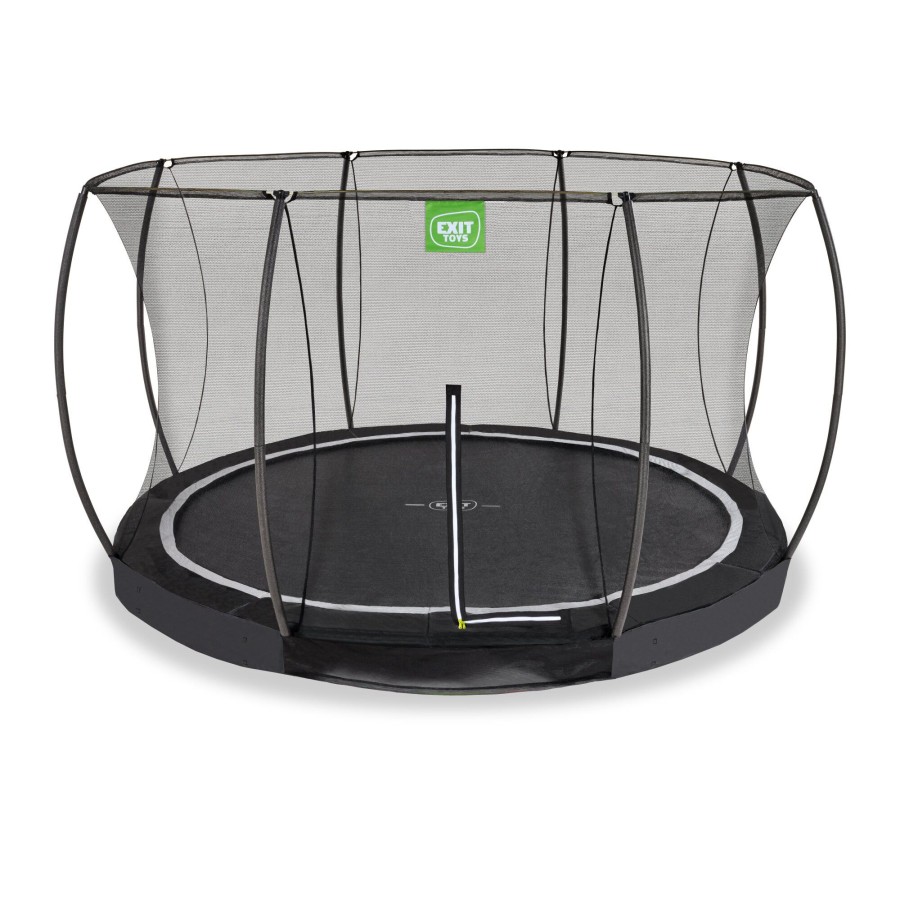 Trampolines EXIT Toys Ronde Trampolines | Exit Black Edition Inground Trampoline O366Cm - Zwart