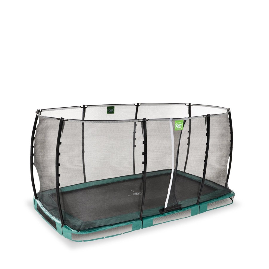 Trampolines EXIT Toys Rechthoekige Trampolines | Exit Allure Classic Inground Trampoline 244X427Cm - Groen