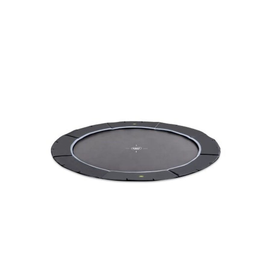 Trampolines EXIT Toys Ronde Trampolines | Exit Dynamic Groundlevel Sports Trampoline O366Cm - Zwart