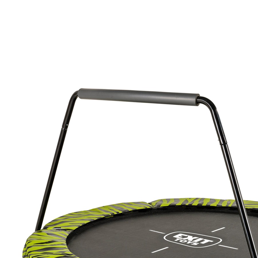 Trampolines EXIT Toys Ronde Trampolines | Exit Tiggy Junior Trampoline Met Beugel O140Cm - Zwart/Groen