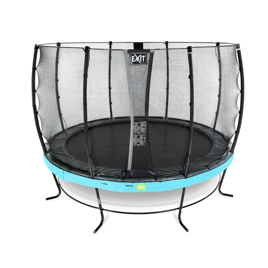 Trampolines EXIT Toys Ronde Trampolines | Exit Elegant Trampoline O427Cm Met Economy Veiligheidsnet - Blauw