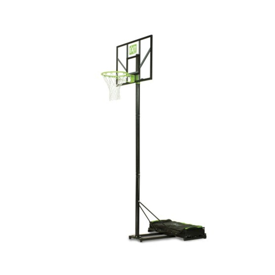 Sport EXIT Toys Basketbalpalen En -Borden | Exit Comet Verplaatsbaar Basketbalbord - Groen/Zwart