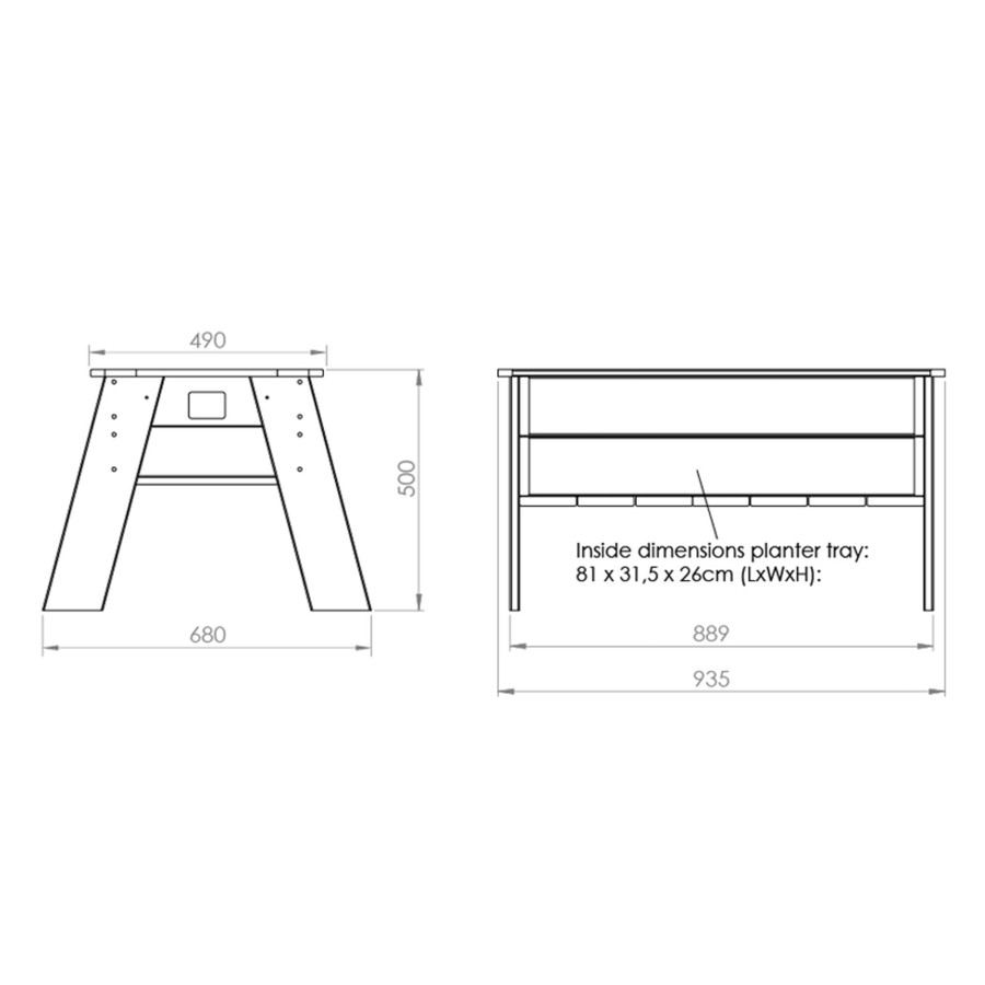 Zand- & Waterspeelgoed EXIT Toys | Exit Aksent Kweektafel L