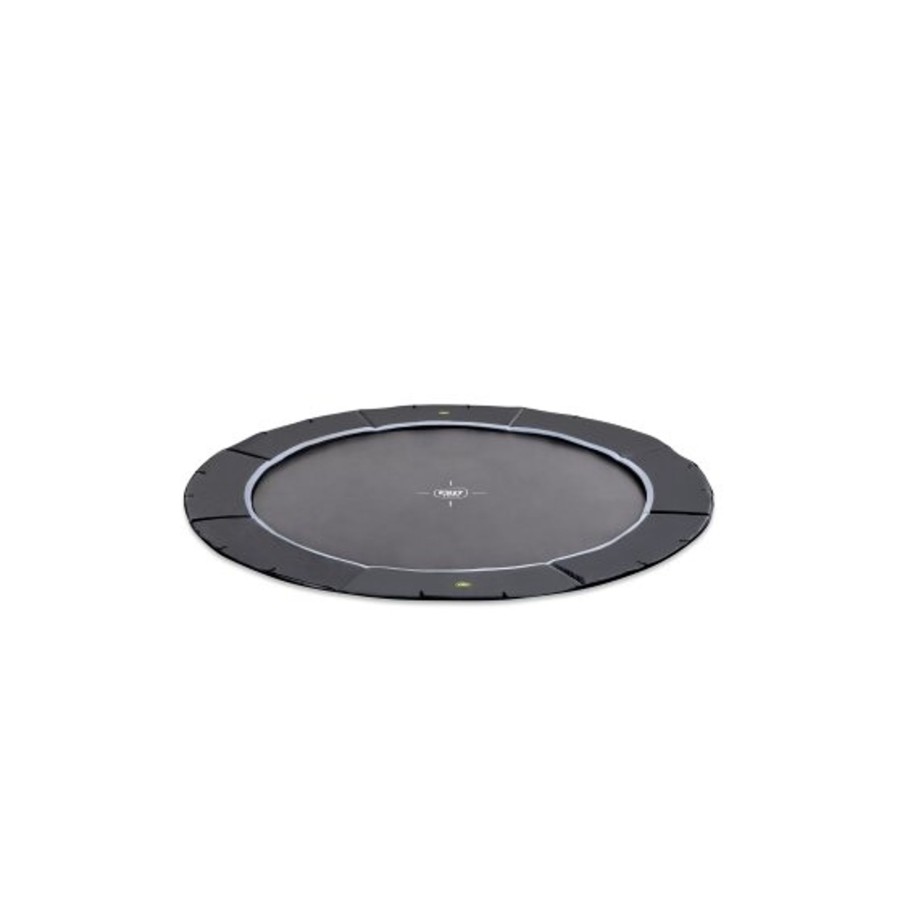 Trampolines EXIT Toys Ronde Trampolines | Exit Dynamic Groundlevel Sports Trampoline O305Cm - Zwart