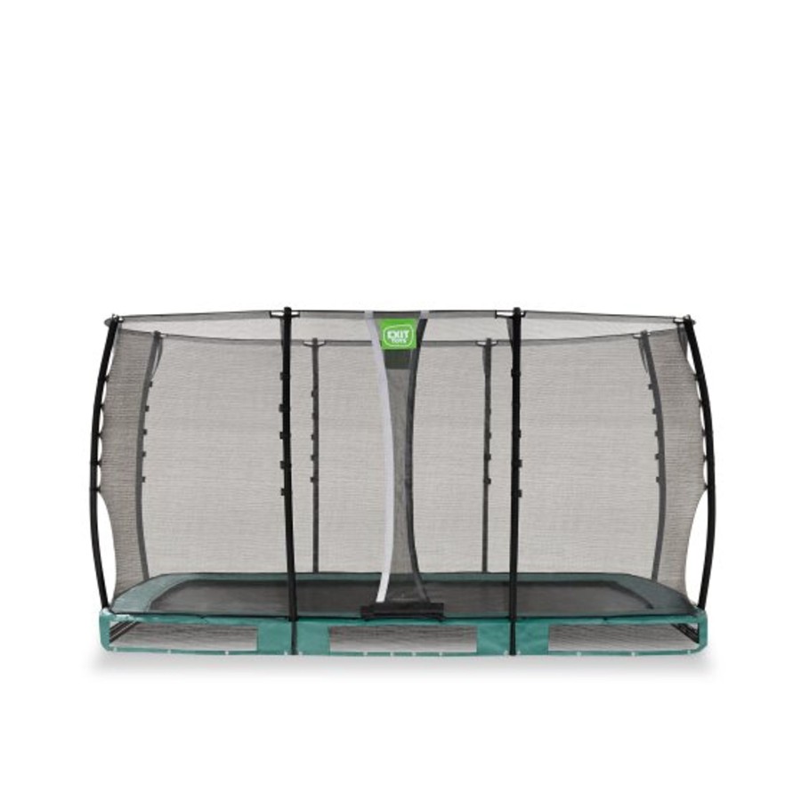 Trampolines EXIT Toys Rechthoekige Trampolines | Exit Allure Classic Inground Trampoline 214X366Cm - Groen