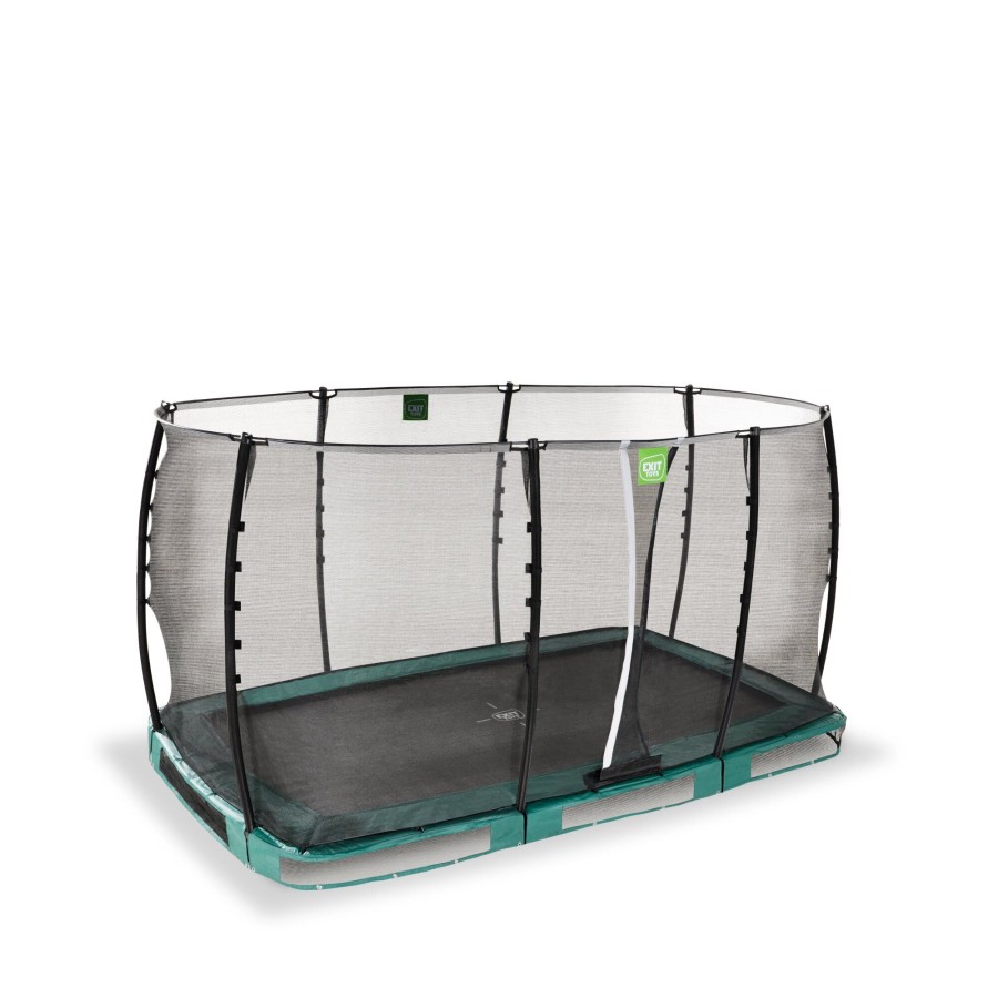 Trampolines EXIT Toys Rechthoekige Trampolines | Exit Allure Classic Inground Trampoline 214X366Cm - Groen