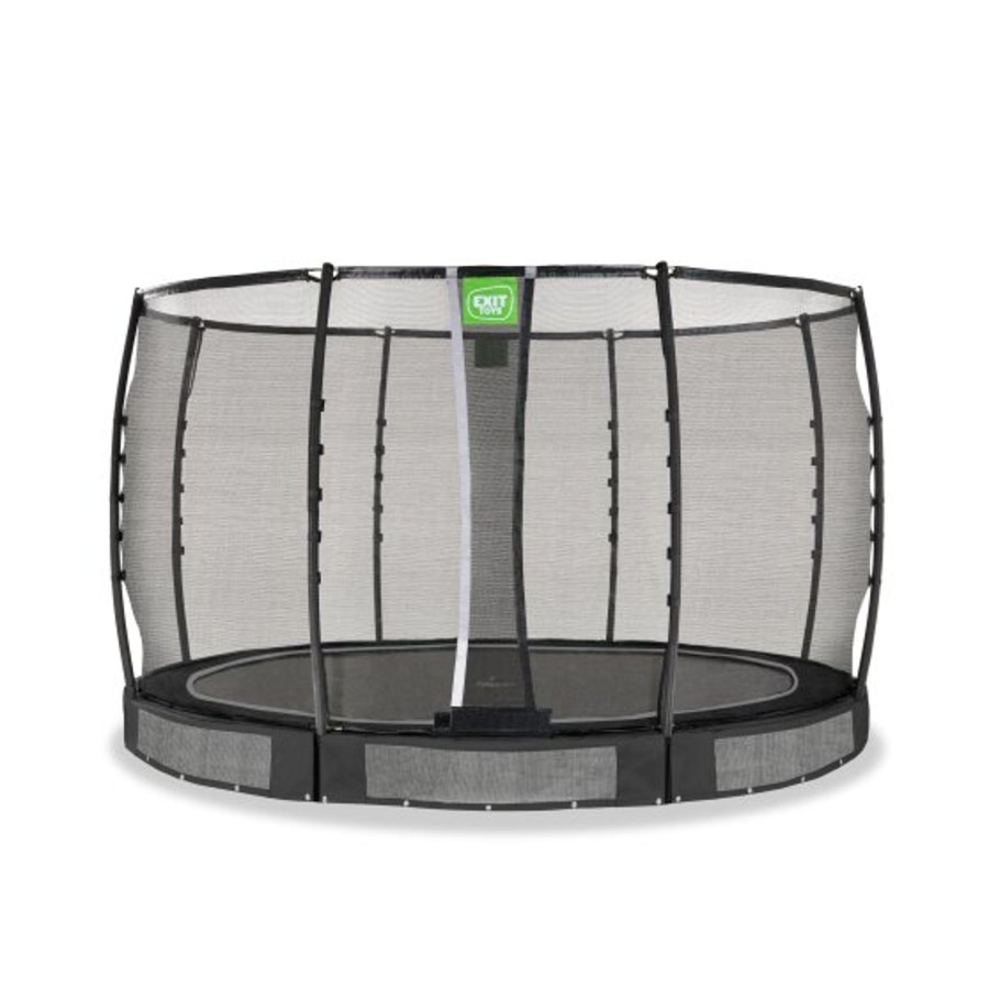 Trampolines EXIT Toys Ronde Trampolines | Exit Allure Premium Inground Trampoline O366Cm - Zwart