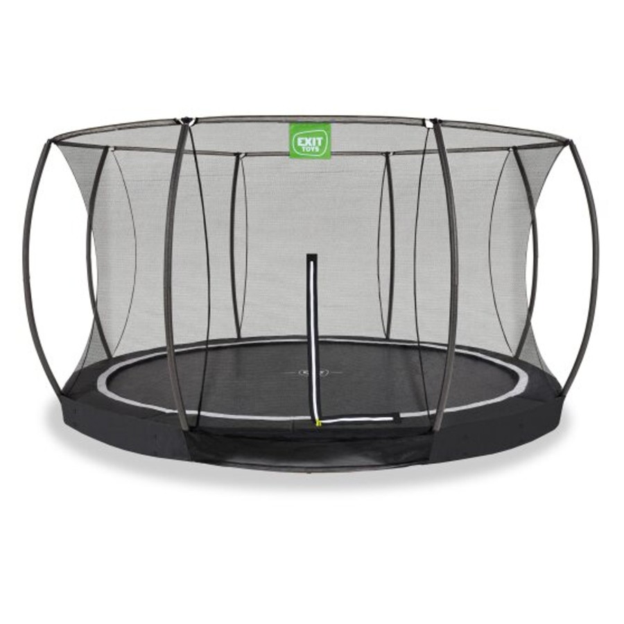 Trampolines EXIT Toys Ronde Trampolines | Exit Black Edition Inground Trampoline O427Cm - Zwart