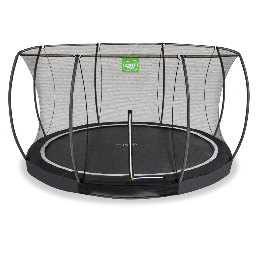 Trampolines EXIT Toys Ronde Trampolines | Exit Black Edition Inground Trampoline O427Cm - Zwart