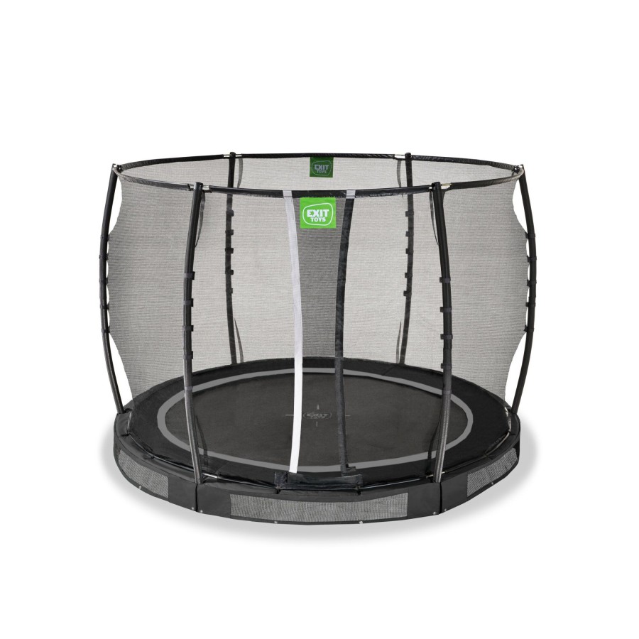 Trampolines EXIT Toys Ronde Trampolines | Exit Allure Premium Inground Trampoline O305Cm - Zwart