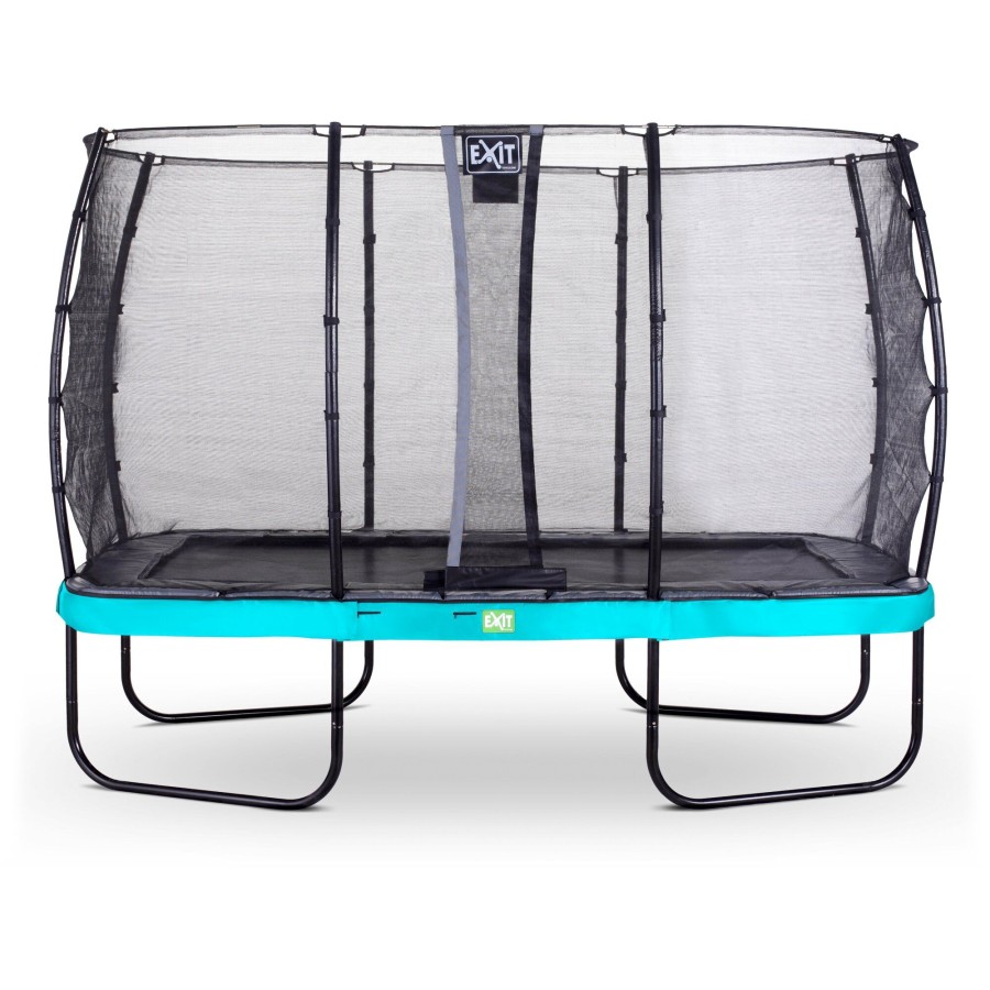 Trampolines EXIT Toys Rechthoekige Trampolines | Exit Elegant Trampoline 244X427Cm Met Economy Veiligheidsnet - Blauw