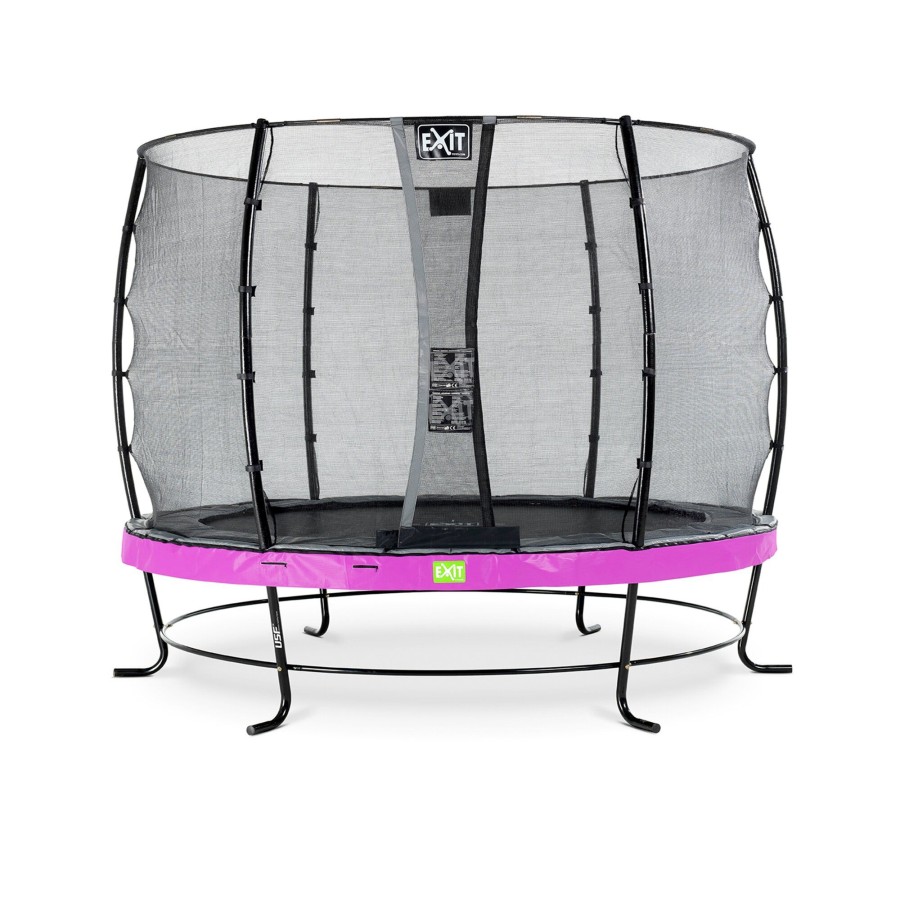 Trampolines EXIT Toys Ronde Trampolines | Exit Elegant Trampoline O305Cm Met Economy Veiligheidsnet - Paars