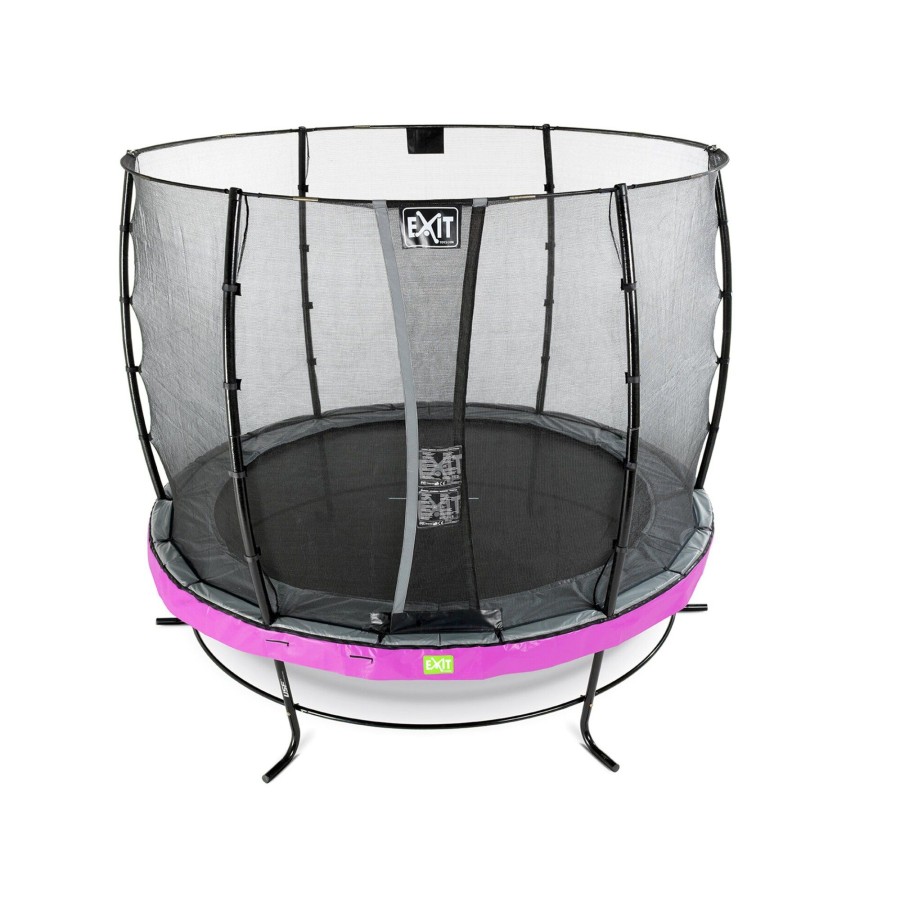 Trampolines EXIT Toys Ronde Trampolines | Exit Elegant Trampoline O305Cm Met Economy Veiligheidsnet - Paars