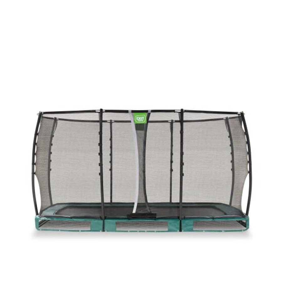 Trampolines EXIT Toys Rechthoekige Trampolines | Exit Allure Premium Inground Trampoline 214X366Cm - Groen