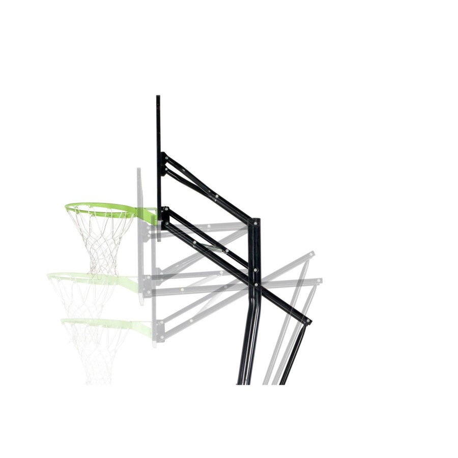 Sport EXIT Toys Basketbalpalen En -Borden | Exit Galaxy Basketbalbord Voor Grondmontage Met Dunkring - Groen/Zwart