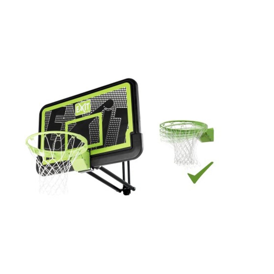 Sport EXIT Toys Basketbalpalen En -Borden | Exit Galaxy Basketbalbord Voor Muurmontage Met Dunkring - Black Edition