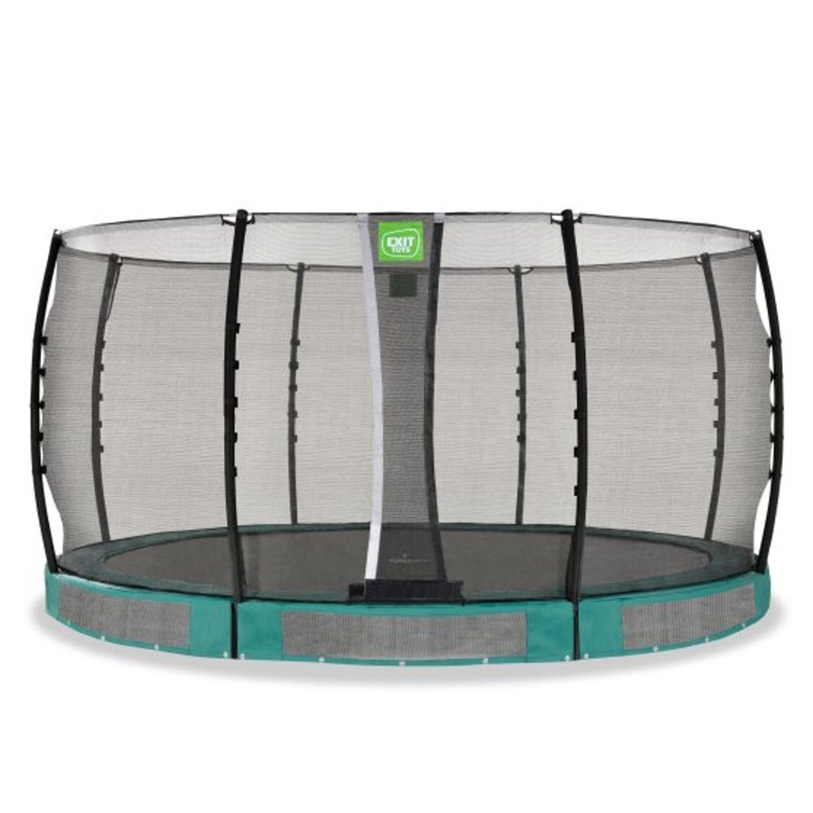 Trampolines EXIT Toys Ronde Trampolines | Exit Allure Classic Inground Trampoline O427Cm - Groen