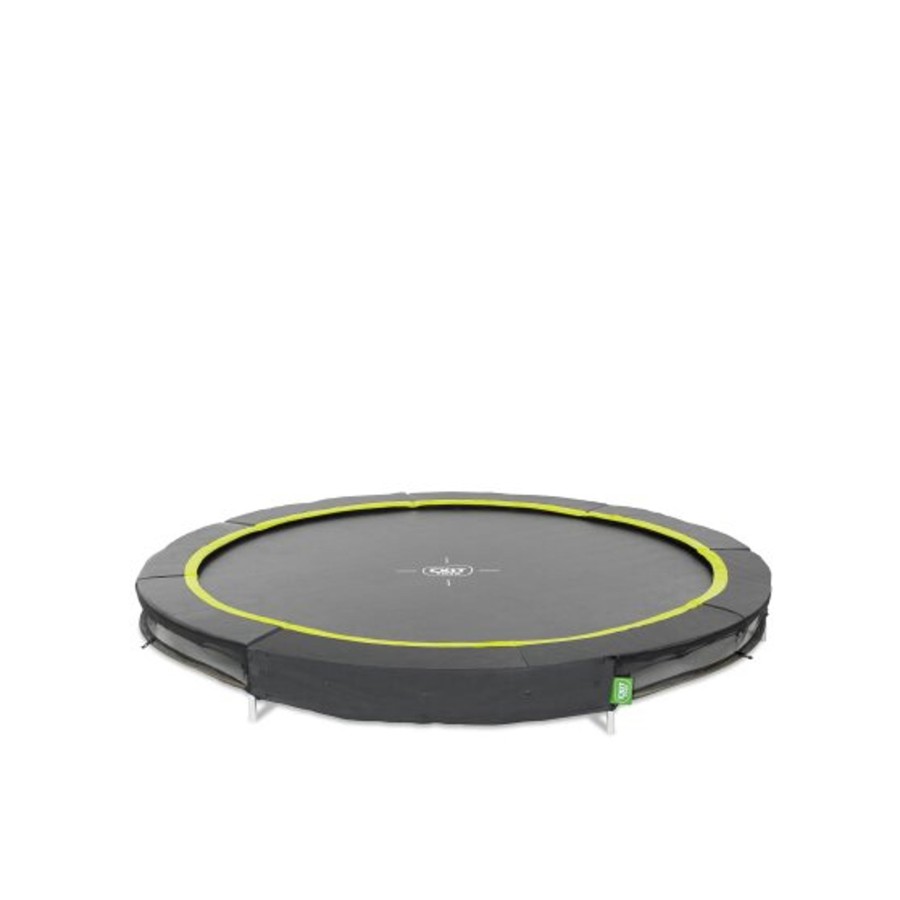 Trampolines EXIT Toys Ronde Trampolines | Exit Silhouette Inground Sports Trampoline O244Cm - Zwart