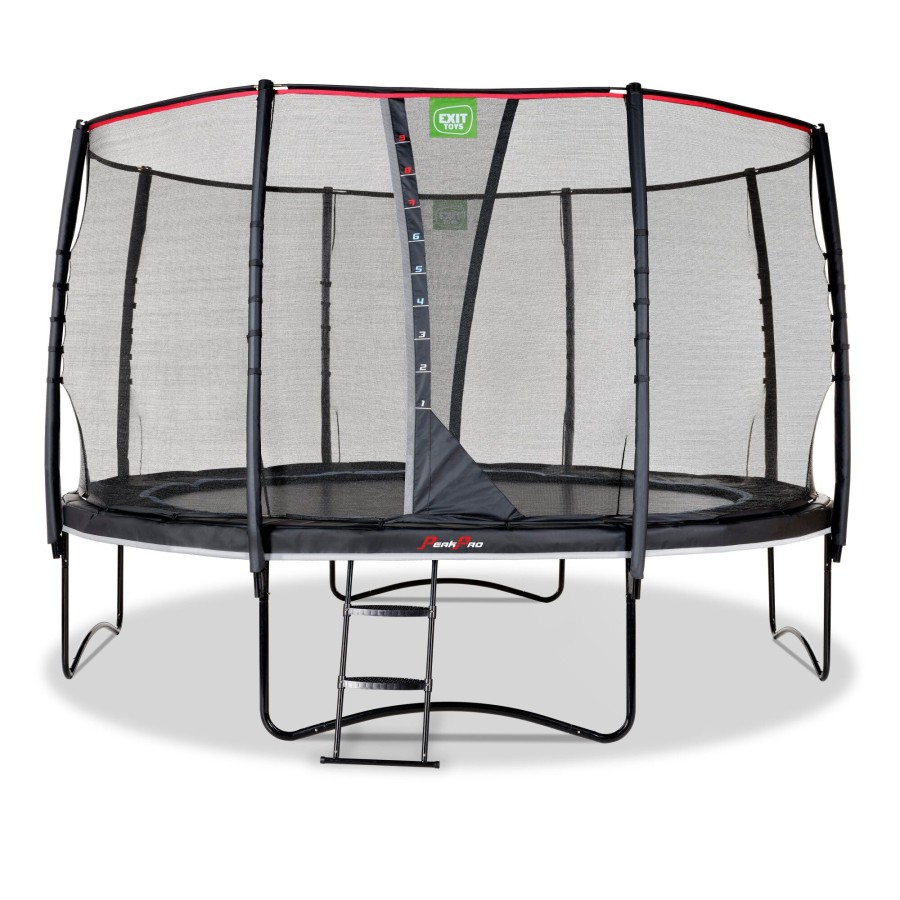 Trampolines EXIT Toys Ronde Trampolines | Exit Peakpro Trampoline O427Cm - Zwart