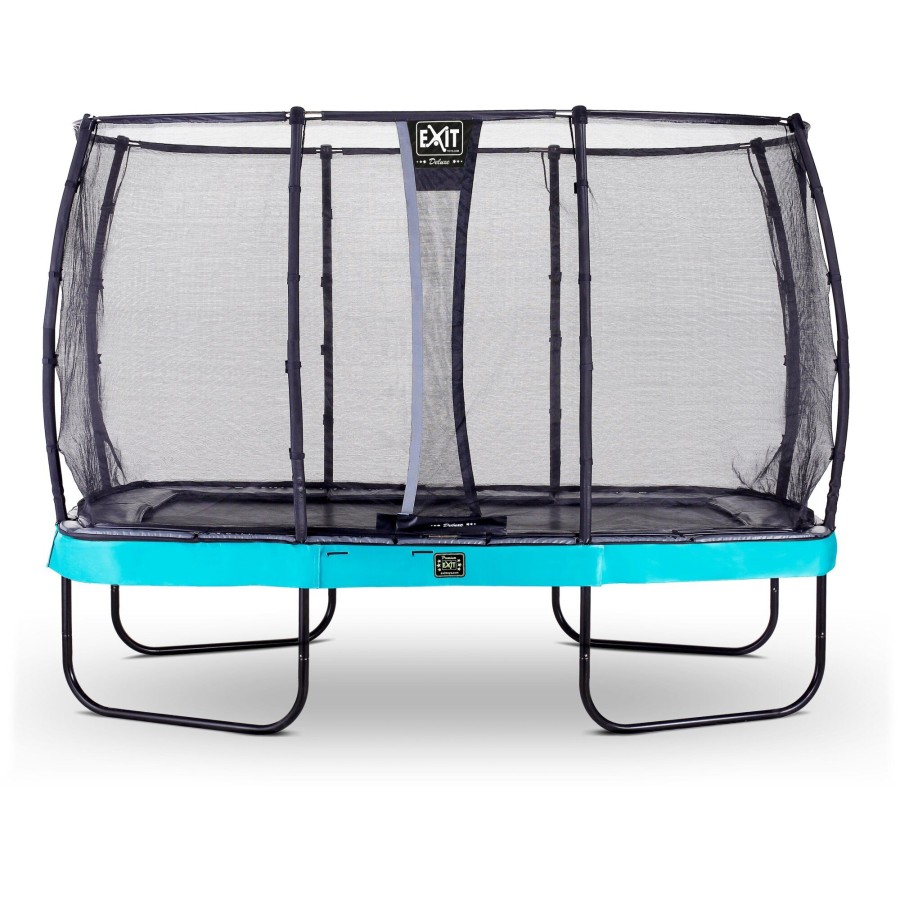 Trampolines EXIT Toys Rechthoekige Trampolines | Exit Elegant Premium Trampoline 244X427Cm Met Deluxe Veiligheidsnet - Blauw