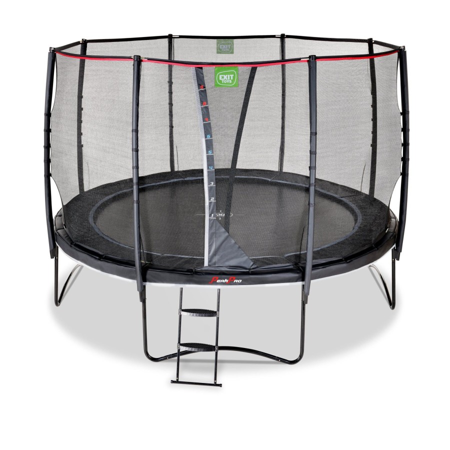 Trampolines EXIT Toys Ronde Trampolines | Exit Peakpro Trampoline O366Cm - Zwart