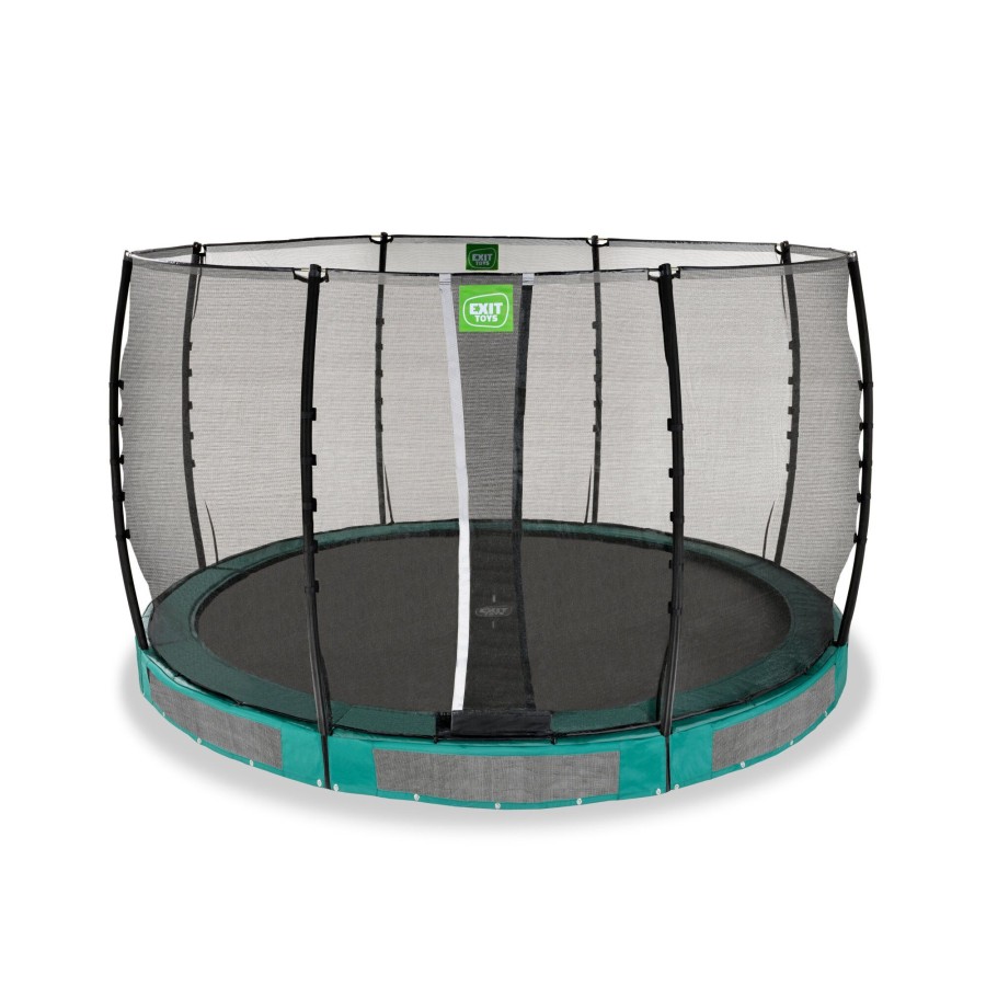 Trampolines EXIT Toys Ronde Trampolines | Exit Allure Classic Inground Trampoline O366Cm - Groen