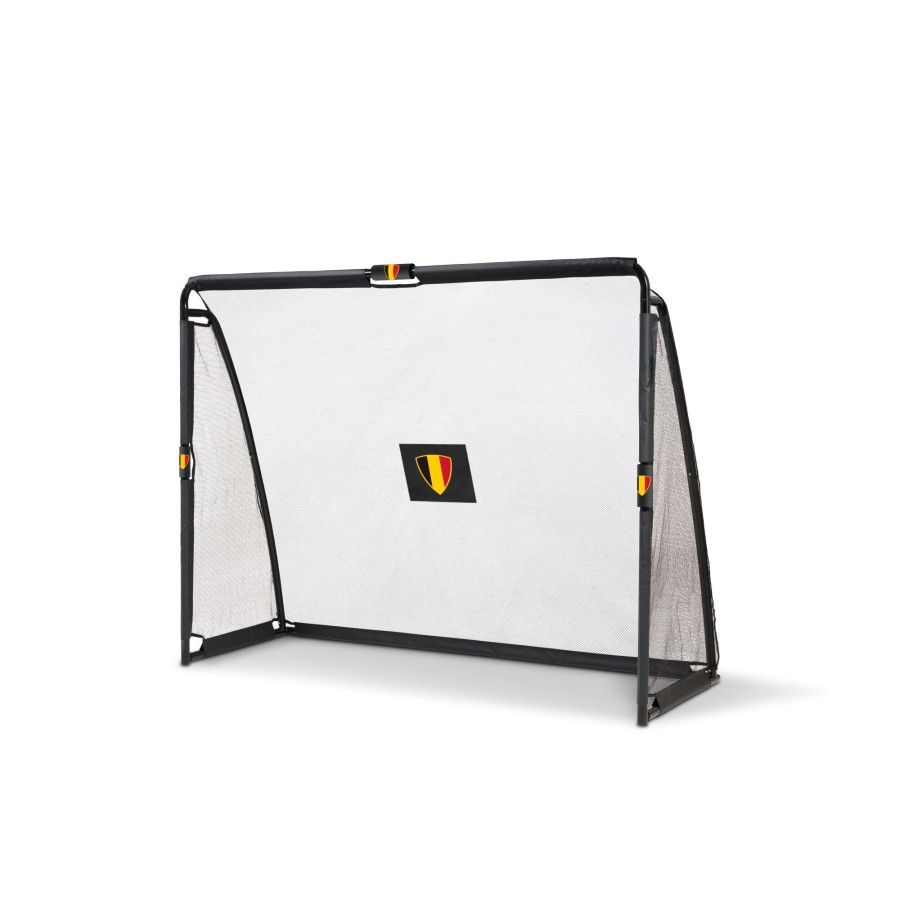 Sport EXIT Toys Voetbaldoelen | Xit Coppa Stalen Voetbaldoel Belgie 220X170Cm - Zwart