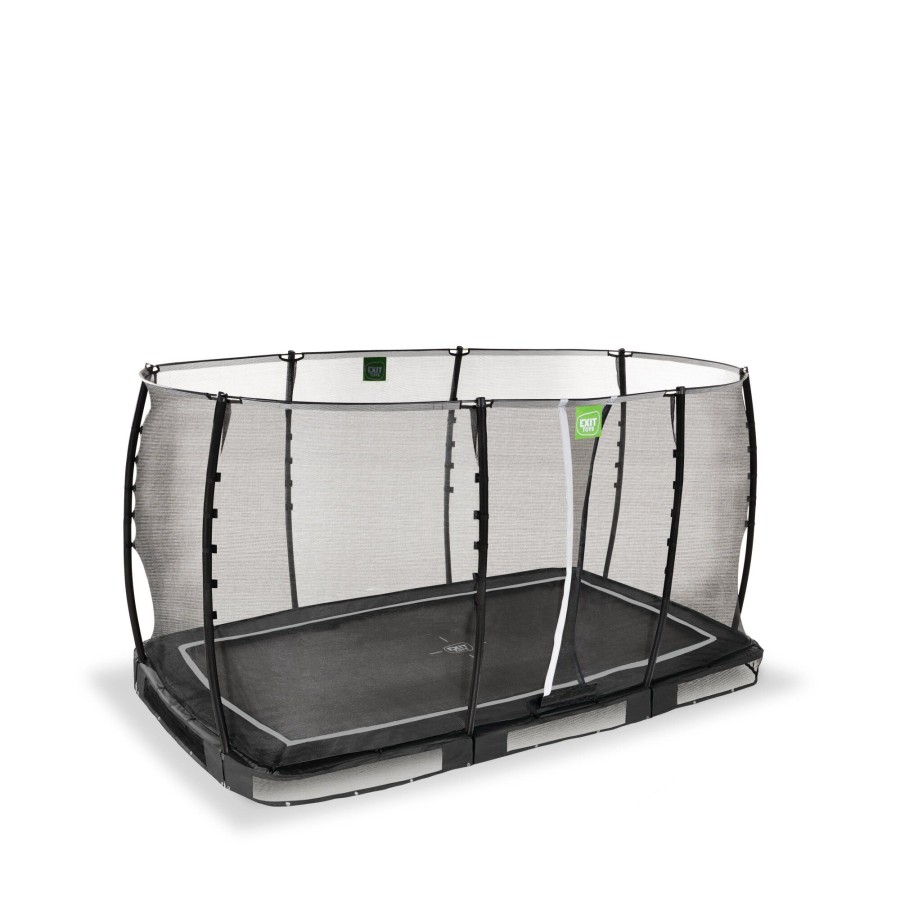 Trampolines EXIT Toys Rechthoekige Trampolines | Exit Allure Classic Inground Trampoline 214X366Cm - Zwart