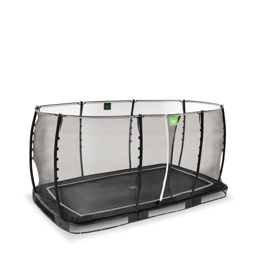 Trampolines EXIT Toys Rechthoekige Trampolines | Exit Allure Classic Inground Trampoline 244X427Cm - Zwart