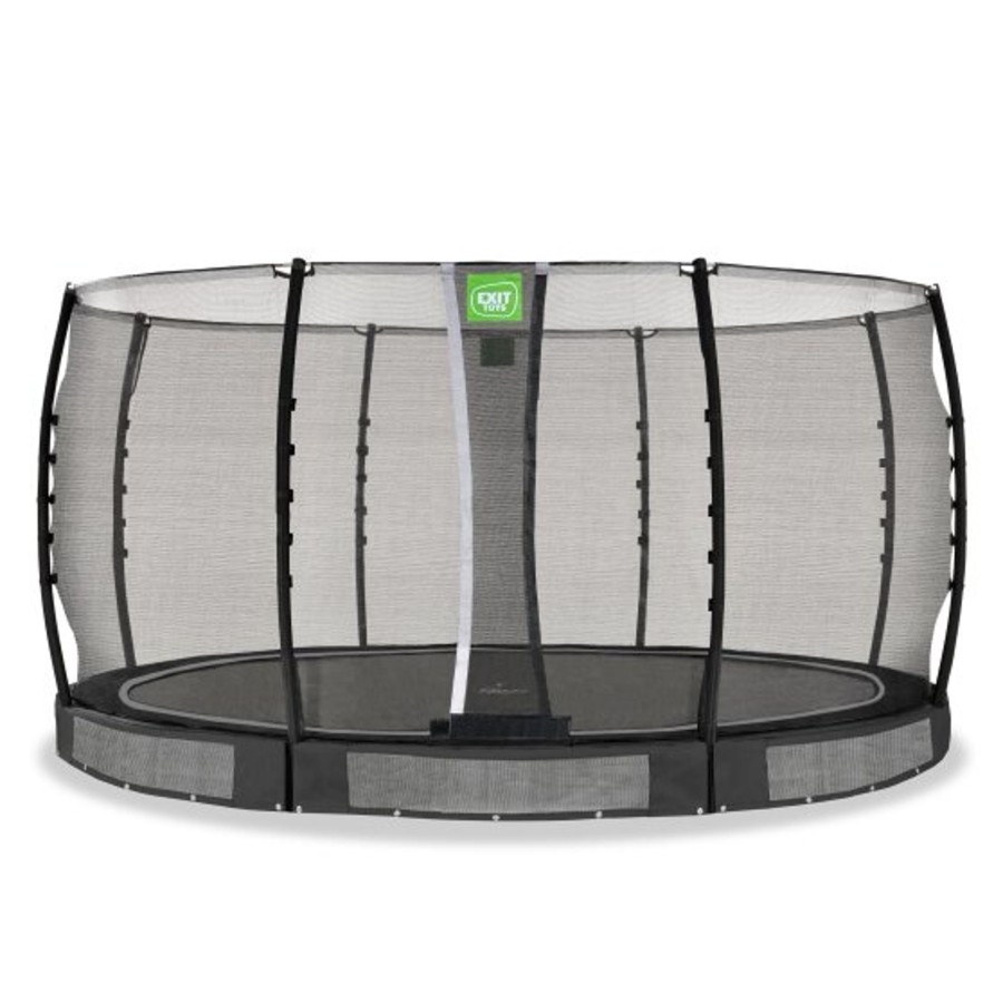 Trampolines EXIT Toys Ronde Trampolines | Exit Allure Classic Inground Trampoline O427Cm - Zwart