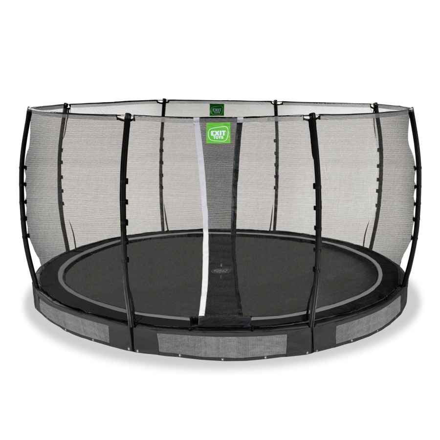 Trampolines EXIT Toys Ronde Trampolines | Exit Allure Classic Inground Trampoline O427Cm - Zwart