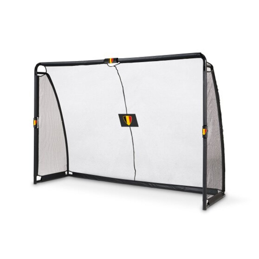 Sport EXIT Toys Voetbaldoelen | Exit Finta Stalen Voetbaldoel Belgie 300X200Cm - Zwart