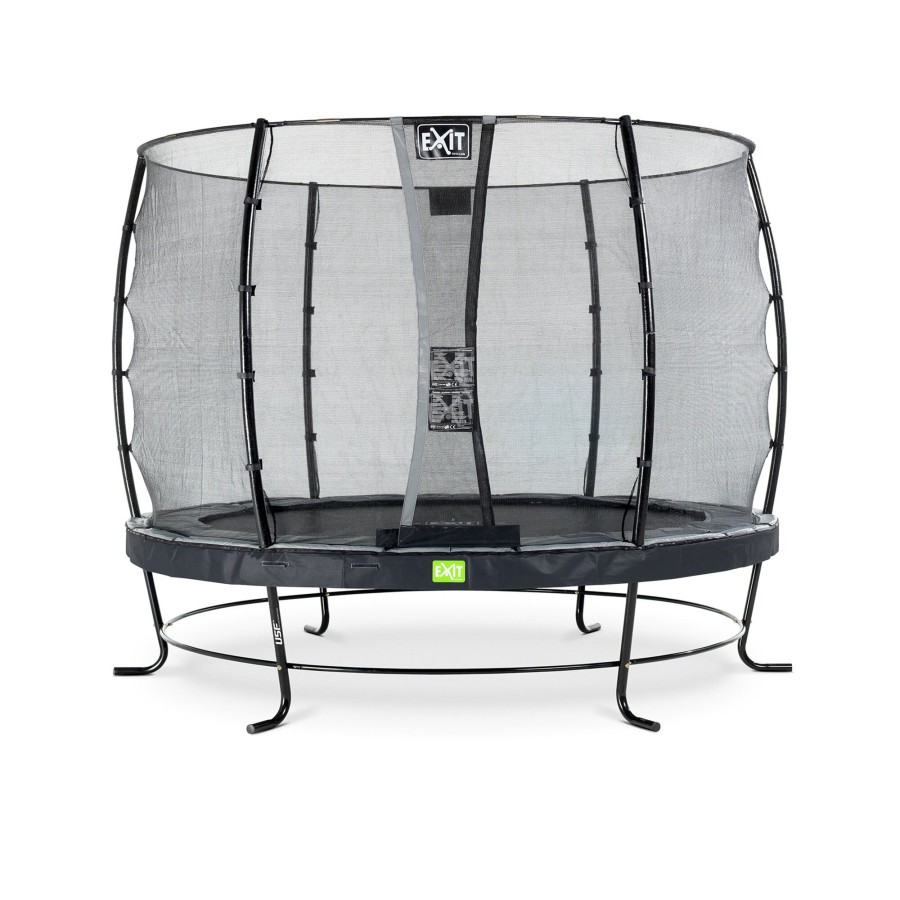 Trampolines EXIT Toys Ronde Trampolines | Exit Elegant Trampoline O305Cm Met Economy Veiligheidsnet - Zwart