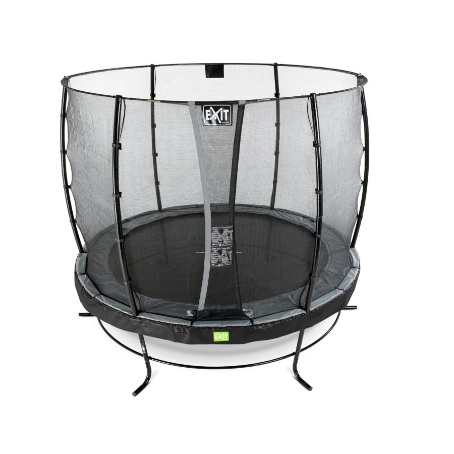 Trampolines EXIT Toys Ronde Trampolines | Exit Elegant Trampoline O305Cm Met Economy Veiligheidsnet - Zwart