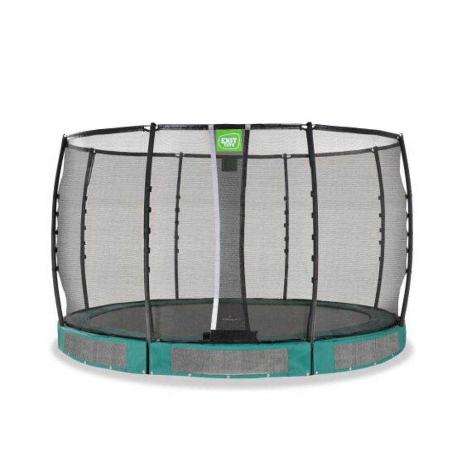 Trampolines EXIT Toys Ronde Trampolines | Exit Allure Premium Inground Trampoline O366Cm - Groen