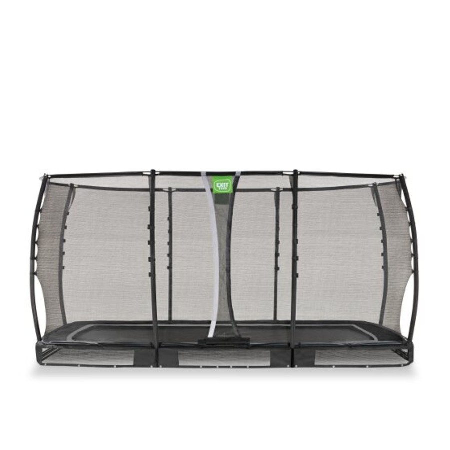 Trampolines EXIT Toys Rechthoekige Trampolines | Exit Allure Premium Inground Trampoline 244X427Cm - Zwart