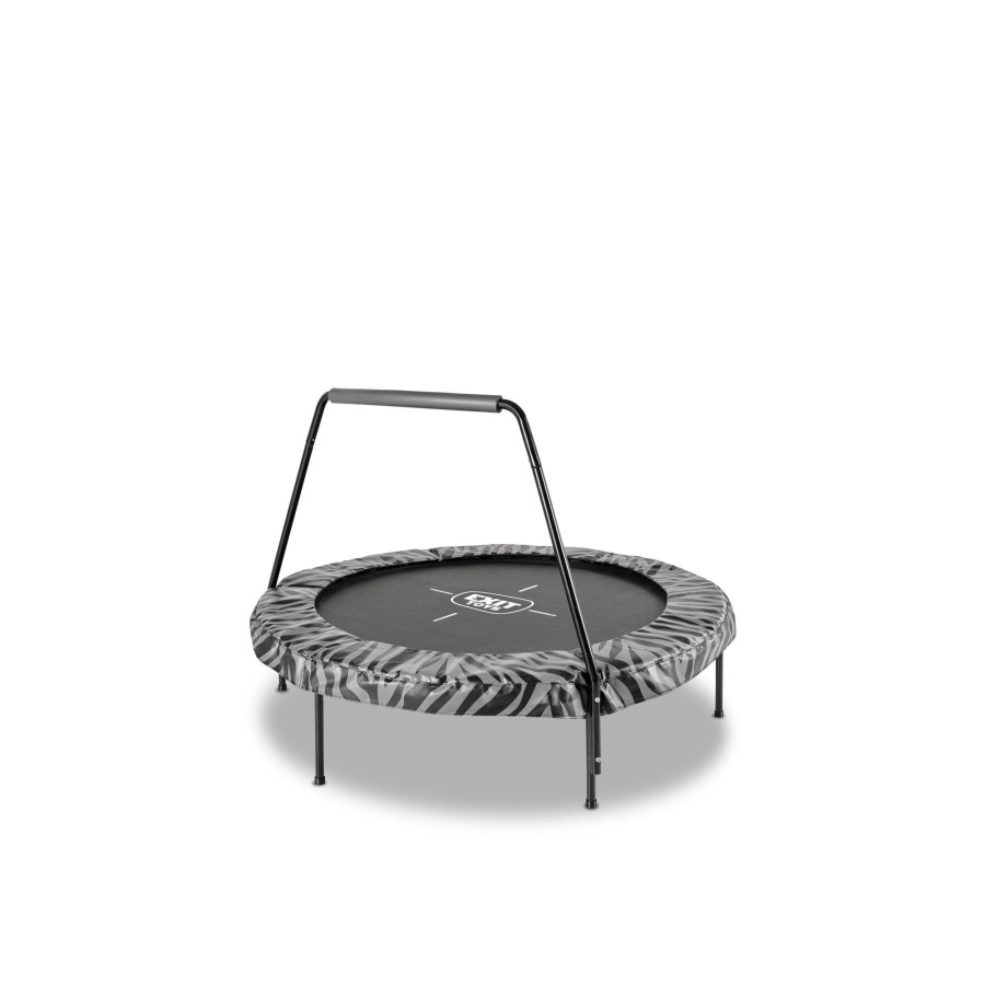 Trampolines EXIT Toys Ronde Trampolines | Exit Tiggy Junior Trampoline Met Beugel O140Cm Zwart/Grijs