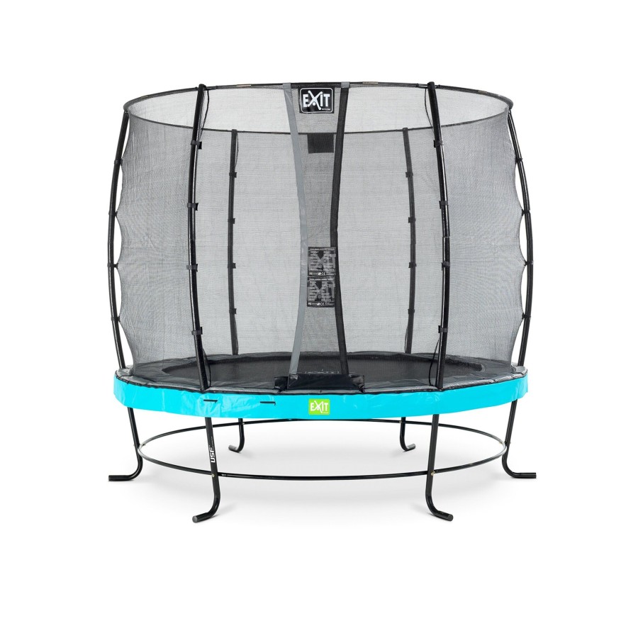 Trampolines EXIT Toys Ronde Trampolines | Exit Elegant Trampoline O253Cm Met Economy Veiligheidsnet - Blauw